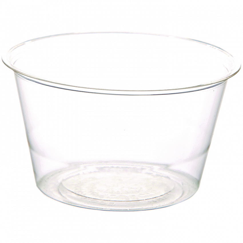 Renewable and Compostable Portion Cups, 3 oz, Plastic, Clear, 100/Pack, 20 Packs/Carton (EPPC300)