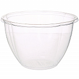 Salad Bowls, 48 oz, 6.69" Diameter x 4.38" h, Clear, Plastic, 300/Carton (EPSB48BASE)