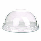 GreenStripe Cold Cup Dome Lids, With Hole, Fits 9 oz to 24 oz Cold Cups, Plastic, Clear, 100/Pack, 10 Packs/Carton (EPDLCC)