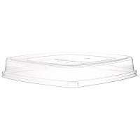 Lids for Regalia Sugarcane 160 oz Bowls, 12 x 12 x 1.9, Clear, 50/Carton (EPBL160LID)
