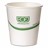 GreenStripe Hot Cups, 10 oz, Paper, White, 50/Pack, 20 Packs/Carton (EPBHC10GS)