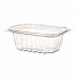 Renewable and Compostable Rectangular Deli Containers with Lid, 12 oz, 2 x 4 x 2, Clear, Plastic, 100/Pack, 3 Packs/Carton (EPRC12)