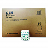 Small Roll Bath Tissue, Septic Safe, 1-Ply, White, 1,000 Sheets/Roll, 96 Rolls/Carton (10001PLY)