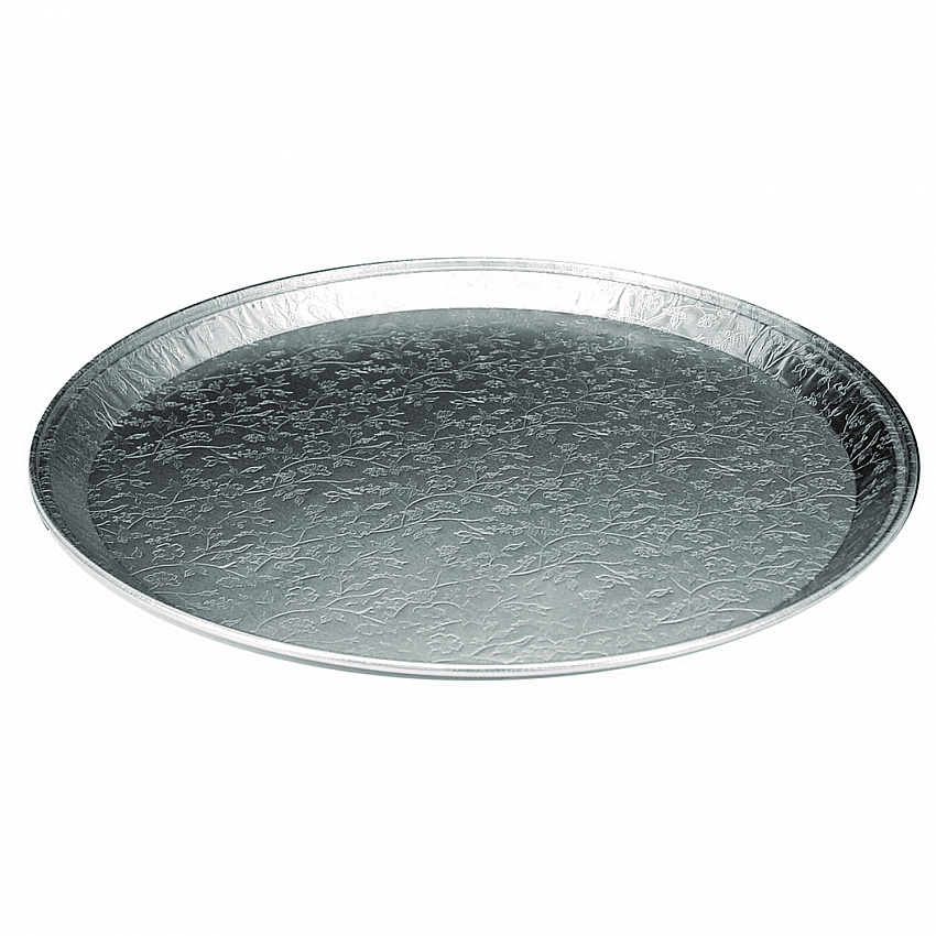 Aluminum Embossed Tray, 16" Diameter, 25/Carton (2013100)