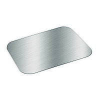Foil Laminated Board Lids, Fits 2061/2062, 5.88 x 8.44, Aluminum, 500/Carton (2062L)