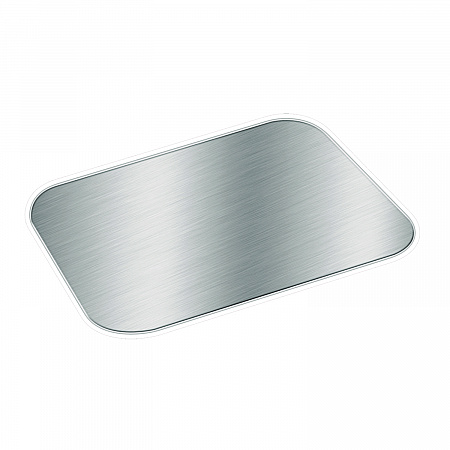 Foil Laminated Board Lids, Fits 2061/2062, 5.88 x 8.44, Aluminum, 500/Carton (2062L)