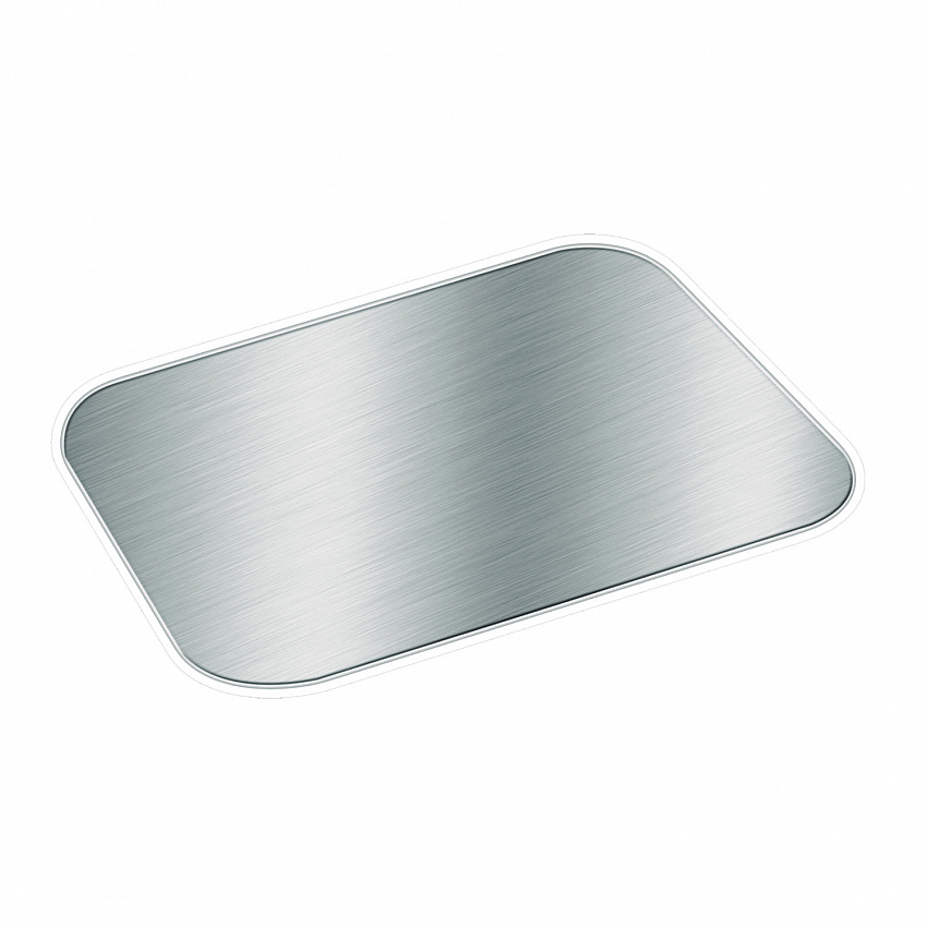 Foil Laminated Board Lids, Fits 2061/2062, 5.88 x 8.44, Aluminum, 500/Carton (2062L)