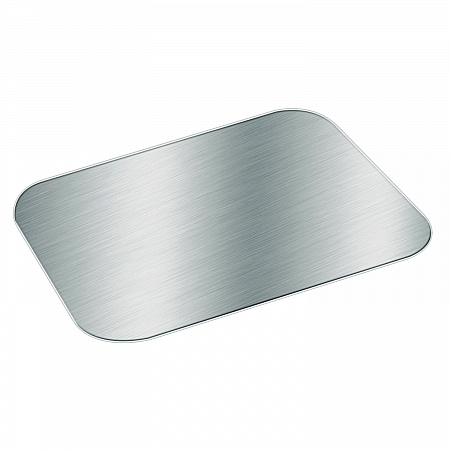 Foil Laminated Board Lid for Take Out Containers, 6.25 x 8.37, White/Silver, Paper, 500/Carton (4045L)