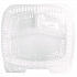 Handi-Lock Three-Compartment Food Container, 8 x 3 x 8.87, Clear, Plastic, 250/Carton (6093S250)