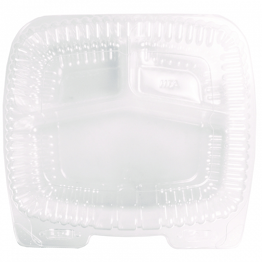 Handi-Lock Three-Compartment Food Container, 8 x 3 x 8.87, Clear, Plastic, 250/Carton (6093S250)