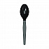 Mediumweight Polystyrene Wrapped Cutlery, Spoon, Plastic, Black, 1,000/Carton (TM53C1)