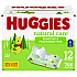Natural Care Sensitive Baby Wipes, Unscented, White, 64/Pack, 12 Packs/Carton (51079)