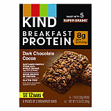 Breakfast Protein Bars, Dark Chocolate Cocoa, 1.76 oz Two-Bar Packs, 6/Box (PHW41936)