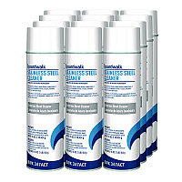 Stainless Steel Cleaner and Polish, Water-in-Oil Based, 18 oz Aerosol Spray, 12/Carton (347ACT)