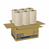 Pacific Blue Ultra Paper Towels, 1-Ply, 9" x 6,000 ft, Brown, 6/Carton (26611)