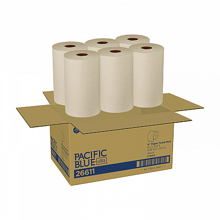 Pacific Blue Ultra Paper Towels, 1-Ply, 9