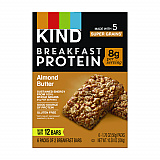 Breakfast Protein Bars, Almond Butter, 1.76 oz Two-Bar Packs, 6/Box (PHW41935)