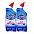 Disinfecting Toilet Bowl Cleaner with Bleach, Rain Clean Scent, 24 oz Bottle, 2/Pack (30924)