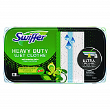 Heavy-Duty Wet Refill Cloths, 8 x 10, Gain Original Scent, White, 10 Cloths/Tub (76471)