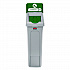 Slim Jim Recycling Station Kit, 1-Stream Compost, 23 gal, Plastic, Green/Gray (2185051)