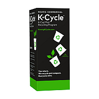 K-Cycle Cardboard Indoor Recycling Bin, Large, Cardboard, Black/Green/White, 5/Pack (5000350631)