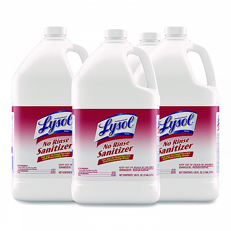 No Rinse Sanitizer Concentrate, Unscented, 1 gal Bottle, 4/Carton (74389)