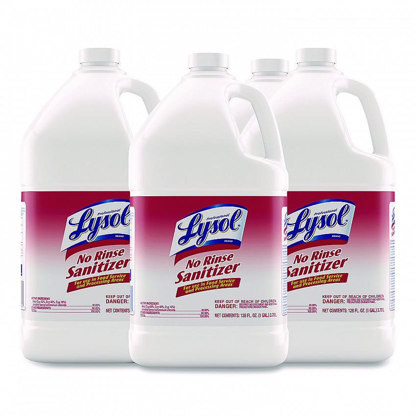 No Rinse Sanitizer Concentrate, Unscented, 1 gal Bottle, 4/Carton (74389)
