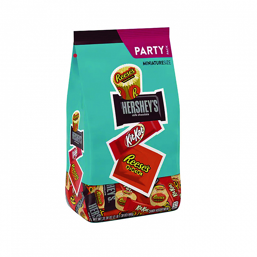 Party Pack Miniatures Milk Chocolate Variety, Assorted, 33.38 oz Bag (20243)