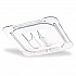 StorPlus Polycarbonate Handled Universal Lid, 6.31 x 6.88 x 0.88, Clear, Plastic (10310U07)