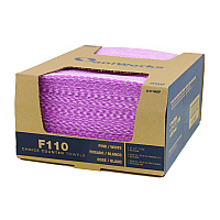 Choice Counter Foodservice Wiper, 1-Ply, 12 x 21, Pink/White, 200/Carton (NF110QCP)