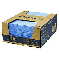 Deluxe Foodservice Wiper, 1-Ply, 13 x 21, Blue, 150/Carton (NF310QCBA)