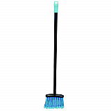 Lobby Dust Pan Broom, 36.86" Length, Black/Blue, 12/Carton (T001501)