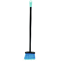 Lobby Dust Pan Broom, 36.86" Length, Black/Blue, 12/Carton (T001501)