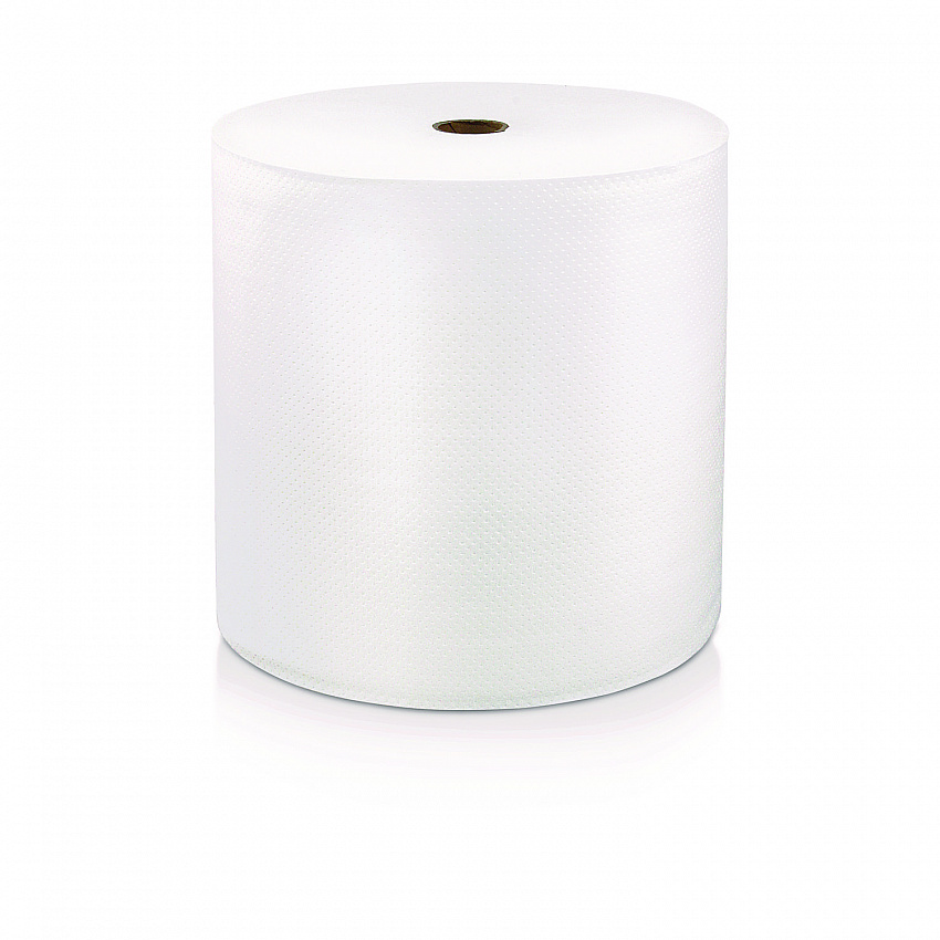 Hard Wound Roll Towel. 1-Ply, 7" x 1,000 ft, White, 6 Rolls/Carton (46902)