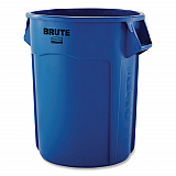 Brute Container, 10 gal, Plastic, Blue (1779699CT)