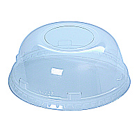 Kal-Clear/Nexclear Drink Cup Lids, Squat Dome Lid with 1.75" Hole, Fits 32 oz Cold Cups, Plastic, Clear, 500/Carton (DLKC32S)