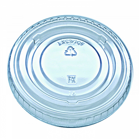 Kal-Clear/Nexclear Drink Cup Lids, Flat Lid with No Slot, Fits 9 oz to 10 oz Cold Cups, Plastic, Clear, 2,500/Carton (LKC910F)