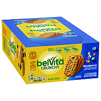 belVita Breakfast Biscuits, Blueberry, 1.76 oz Pack, 8/Box (02908BX)