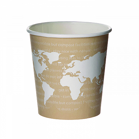 WorldArt Hot Cups, 4 oz, Paper, Tan, 1,000/Carton (EPBHC4WA)