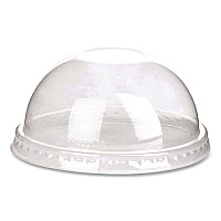 GreenStripe Cold Cup Dome Lids, No Hole, Fits 9 oz to 24 oz Cold Cups, Plastic, Clear, 100/Pack, 10 Packs/Carton (EPDLCCNH)