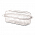 Renewable and Compostable Clear Clamshell Hinged Food Containers, 9 x 6 x 3, Plastic, 80/Pack, 3 Packs/Carton (EPLC96)