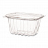 Renewable and Compostable Rectangular Deli Containers with Lid, 16 oz, 3 x 4 x 3, Clear, Plastic, 100/Pack, 3 Packs/Carton (EPRC16)
