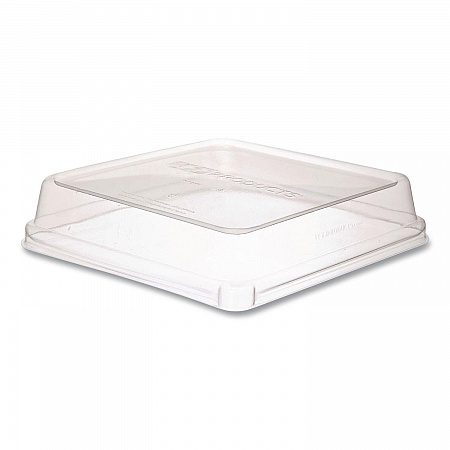 Renewable and Compostable Lids, 7.86 x 7.86 x 1.64, Clear, Plastic, 200/Carton (EPSCS8SLID)