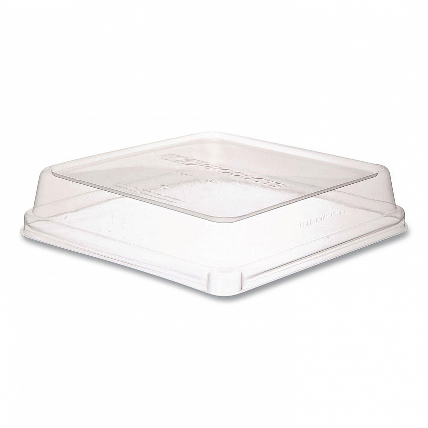 Renewable and Compostable Lids, 7.86 x 7.86 x 1.64, Clear, Plastic, 200/Carton (EPSCS8SLID)