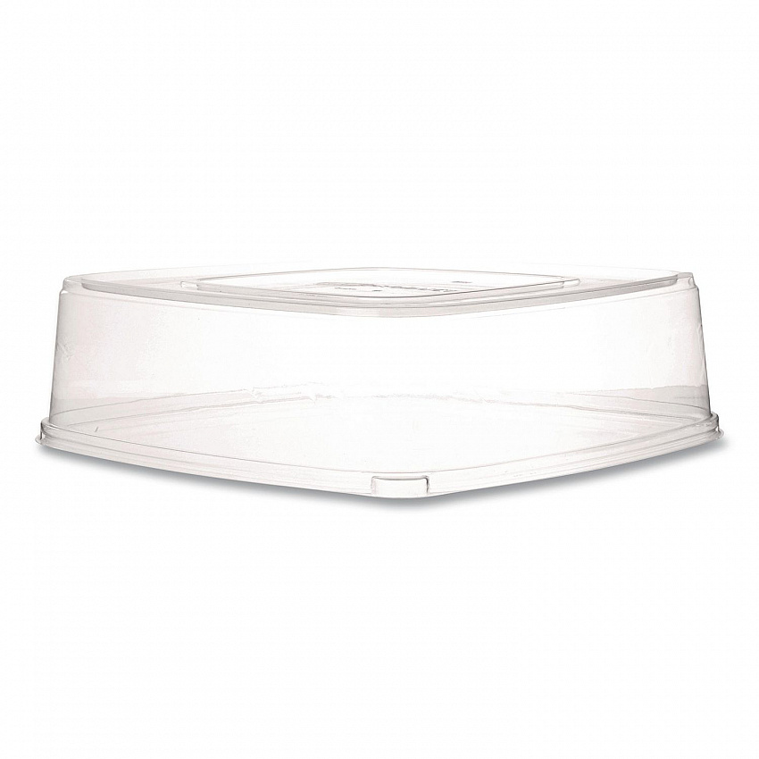 Vanguard Regalia Serving Tray Lids, 14.5 x 14.5 x 3.94, Clear, Plastic, 50/Carton (EPSCTRS14LID)