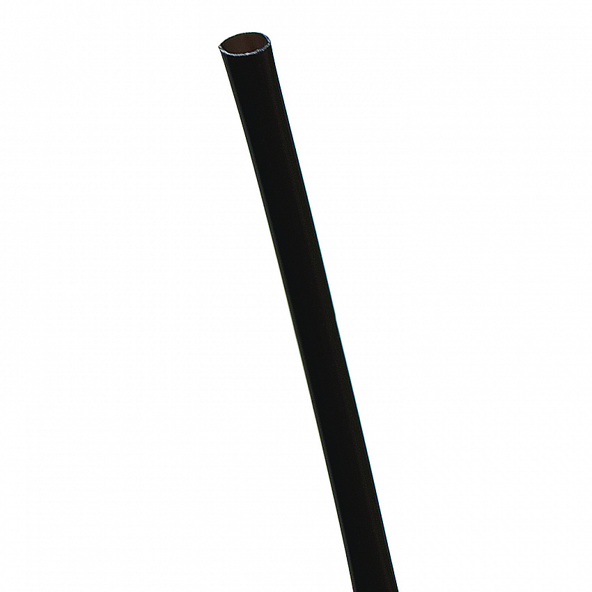 Unwrapped Straw, 5.75", Plastic, Black, 20,000/Carton (EPST513)