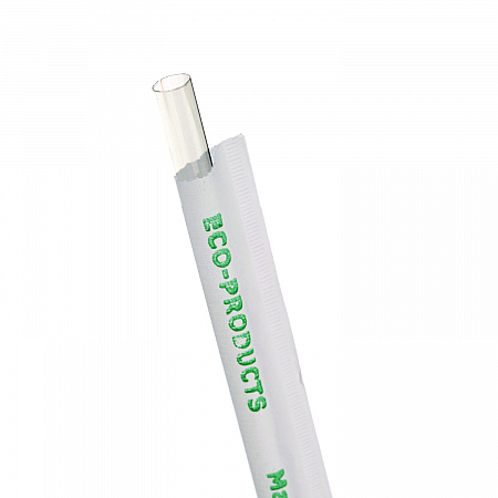 Clear Wrapped Straw, 7.75