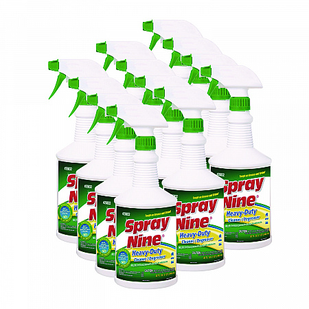 Heavy Duty Cleaner/Degreaser/Disinfectant, 32 oz, Trigger Spray Bottle, 12/Carton (26832CT)