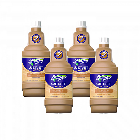WetJet System Cleaning-Solution Refill, Blossom Breeze Scent, 1.25 L Bottle, 4/Carton (77133)