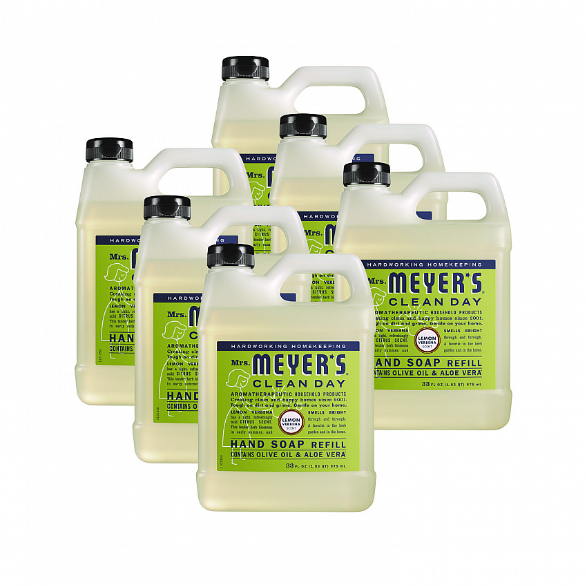 Clean Day Liquid Hand Soap Refill, Lemon Scent, 33 oz, 6/Carton (373219)